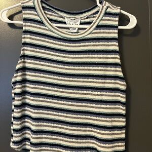 Tank top with stripes